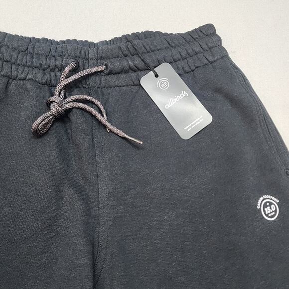 Allbirds Men's XS Black R&R Sweat Short Lounge Casual Shorts Drawstring NWT - Picture 5 of 6